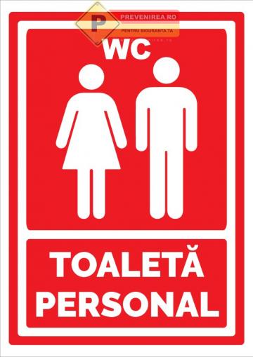 Semn pentru toaleta personal de la Prevenirea Pentru Siguranta Ta G.i. Srl