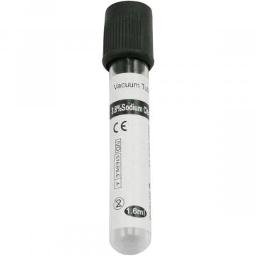 Vacutainer VSH, capac negru, 0.4ml anticoagulant Na Citrat