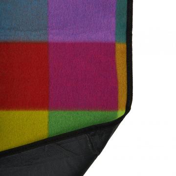 Patura picnic fleece cu maner, 130 x 150 cm, Rainbow