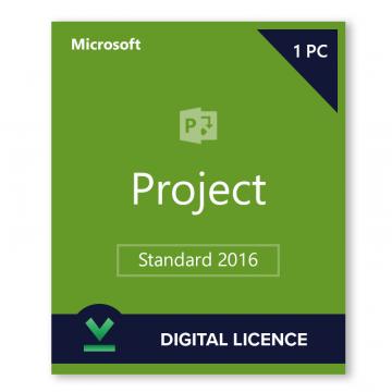 Licenta digitala Microsoft Project Standard 2016 de la Digital Content Distribution LTD