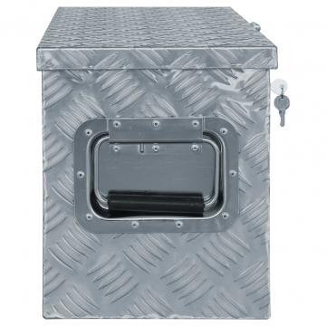 Cutie din aluminiu, 61,5 x 26,5 x 30 cm, argintiu de la VidaXL