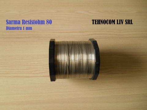 Sarma nichelina diametru 1mm Resistohm 80 de la Tehnocom Liv Rezistente Electrice, Etansari Mecanice