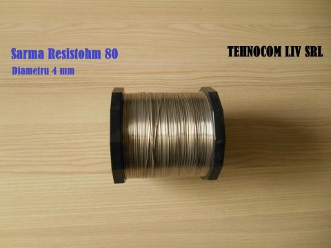Sarma diametru 4mm Resistohm80 de la Tehnocom Liv Rezistente Electrice, Etansari Mecanice