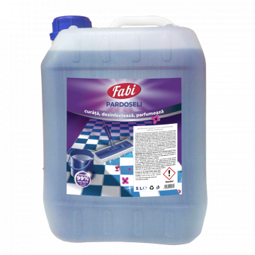 Detergent dezinfectant parfumat pentru pardoseli, Fabi, 5L