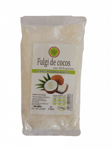 Cocos fulgi fini min 50% grasime 1 kg, Natural Seeds Product
