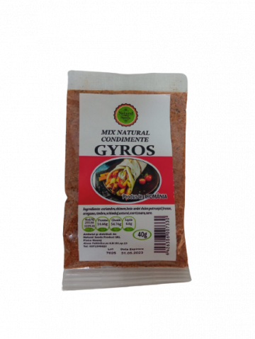 Mix natural condimente gyros plic 40g, Natural Seeds Product