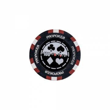 Jeton Pro Poker - Clay - 13,5g - culoare negru
