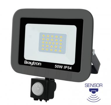Proiector slim LED cu senzor 50W 4000LM 6500K Flood-SC de la Spot Vision Electric & Lighting Srl