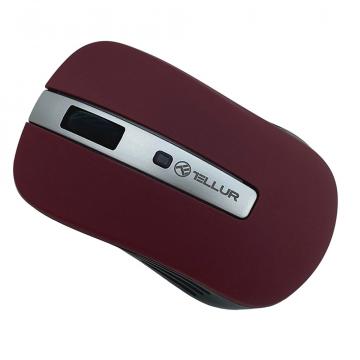 Mouse wireless Tellur Basic, LED, rosu inchis, TLL491091 de la Etoc Online