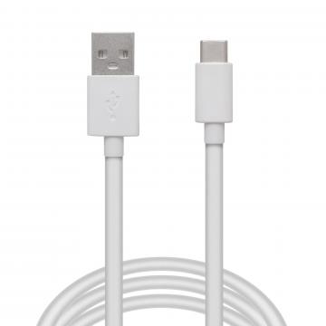 Cablu de date - USB Tip-C - alb - 2m de la Rykdom Trade Srl