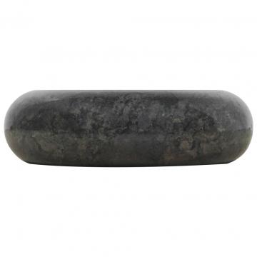Chiuveta, negru, 40 x 12 cm, marmura