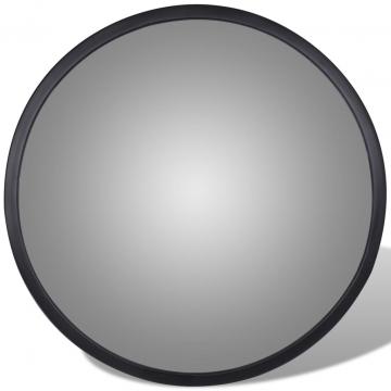 Oglinda rutiera acrilica convexa de interior 30 cm negru de la VidaXL
