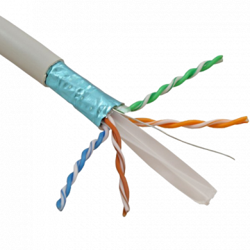 Cablu FTP, cat 6E, cupru 100%, manta LSZH 305m - Elan ELN-FT