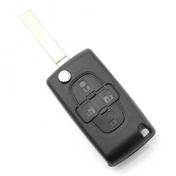 Carcasa - cheie briceag cu 4 butoane Citroen / Peugeot
