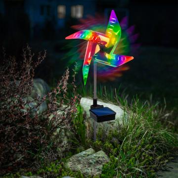 Lampa Mini - turbina eoliana solara LED - color, detasabila