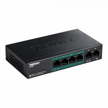 Switch 6 porturi Fast Ethernet PoE+ 60W - TRENDnet TPE-S50 de la Big It Solutions
