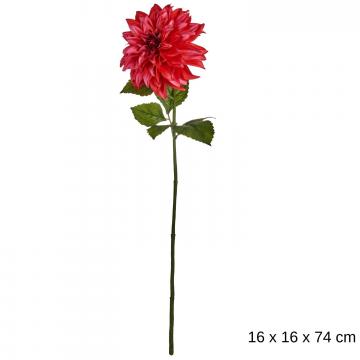 Floare artificiala Dalie 16x74 cm de la Plasma Trade Srl (happymax.ro)