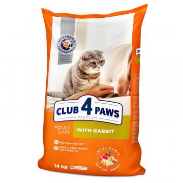 Hrana pisici adulte cu Iepure 14kg - Club 4 Paws