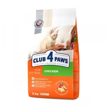 Hrana pisici mici (1-12 luni) cu pui 5 kg - Club 4 Paws