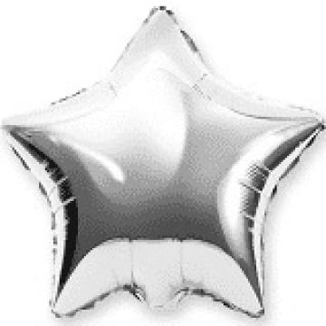 Balon folie Stea Argintiu 45cm
