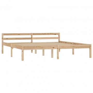 Cadru de pat, 160 x 200 cm, lemn masiv de pin de la VidaXL