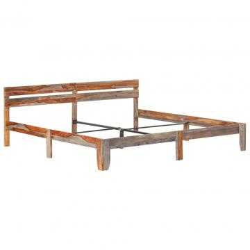 Cadru de pat, 200 x 200 cm, lemn masiv de sheesham de la VidaXL