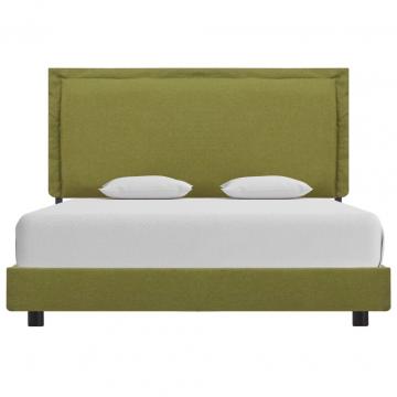 Cadru de pat, verde, 140 x 200 cm, material textil de la VidaXL