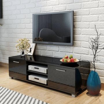 Comoda TV, negru extralucios, 120 x 40,5 x 35 cm de la VidaXL