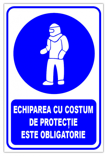 Indicator echiparea cu costum de protectie este obligatorie de la Prevenirea Pentru Siguranta Ta G.i. Srl