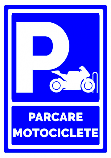 Indicator parcare motociclete
