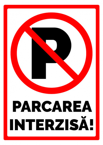 Indicator parcarea interzisa