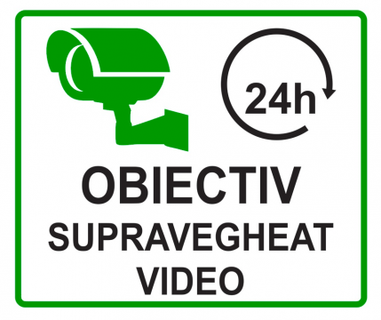 Indicator verde obiectiv supravegheat video
