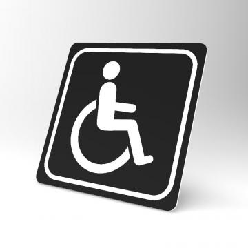 Placuta neagra pentru scaune cu rotile de la Prevenirea Pentru Siguranta Ta G.i. Srl