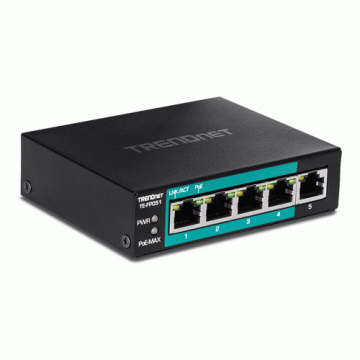 Switch 4 porturi Fast Ethernet Long Range 250m PoE+ 60W