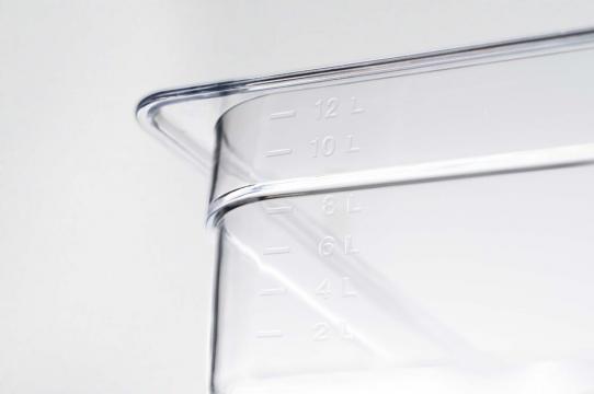 Cuva policarbonat transparent GN 1/4 265x162x150 mm de la Fimax Trading Srl