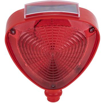 Lampa solara de semnalizare cu lumina intermitenta rosie de la Prevenirea Pentru Siguranta Ta G.i. Srl