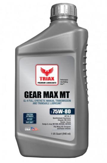 Ulei motor Triax Gear Max MT 75W-80 GL-4 de la Lubrotech Lubricants Srl