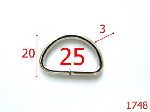 Inel D 25 mm/nikel 25 mm 3 nichel 2B8 2D4 7D6 AA24 1748