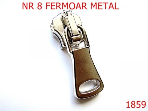 Cursor fermoar metal nr 8 /nikel 1859