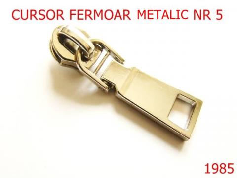 Cursor fermoar metalic nr 5 /zamac/nikel nr 1985