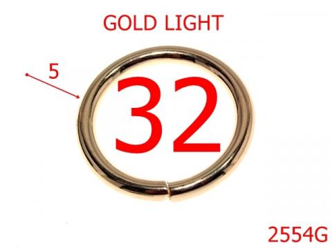 Inel rotund 32 mm 5 gold 2554G