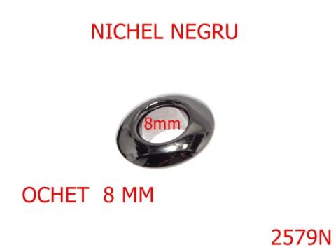 Ochet 8 mm nichel negru U44 2579N
