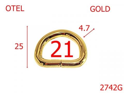 Inel D 21 mm 4.7 gold 3D2 2742G de la Metalo Plast Niculae & Co S.n.c.