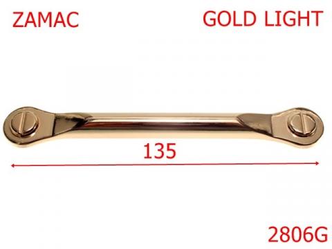 Ornament maner 135 mm gold light 6K8 2806G de la Metalo Plast Niculae & Co S.n.c.