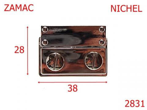 Inchizatoare 38x28 mm nichel 14D10 2831 de la Metalo Plast Niculae & Co S.n.c.