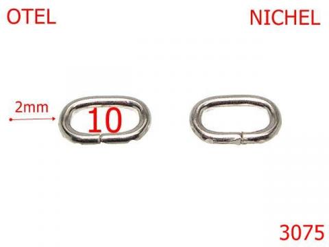 Inel oval 10 mm 2 nichel 3H6 3075 de la Metalo Plast Niculae & Co S.n.c.