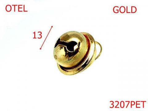 Clopotel PET 13 mm gold 3207PET