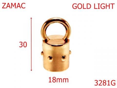 Clopotel zamac 12 mm gold light 15B3 4K8/4G7 3281G