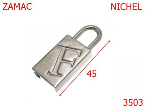 Lacatel ornamental 45 mm nichel 15A2 2F1 3503 de la Metalo Plast Niculae & Co S.n.c.