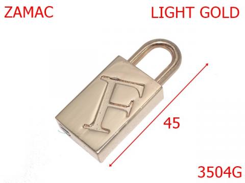 Lacatel ornamental 45 mm gold light 2F1 3504G de la Metalo Plast Niculae & Co S.n.c.